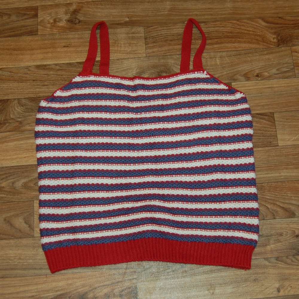 It's Our Time Juniors Striped Sweater Tank - Picture 1 of 4